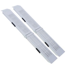 Loading Ramps Pack Of 2 Folding Ramp, 950 Lbs Max Folding Ramp For Moto And Bike Access Ramp, Resistant And Convenient Size 63