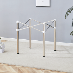 Only Table Leg Simple Silver Stainless Steel Folding Table Frame - Multifunctional, Space-Saving.Folding Table Frame,Silver Stainless Steel Material,5