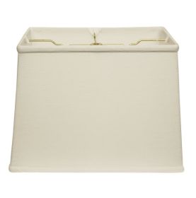 Slant Retro Rectangle Softback Lampshade With Washer Fitter, White