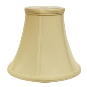 Slant Bell Softback Lampshade With Washer Fitter, Antique White