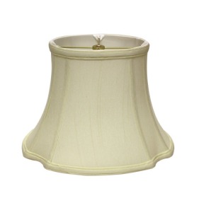 Slant Inverted Corner Oval Softback Lampshade With Washer Fitter, Egg