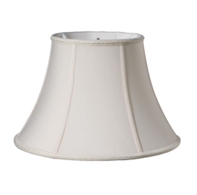 Slant Transitional Oval Softback Lampshade With Washer Fitter, Cream