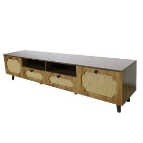 TV Station, TV Room, Entertainment Center, Can Accommodate 65 Inch TV, UV Open Drawers, Solid Wood Legs, Can Be Placed In Living Room, Bedroom, TV Cab