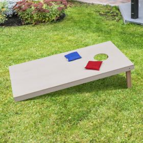 Wooden Cornhole Boards Set 4 X 2, Portable Outdoor Yard Cornhole Game With 2 Wooden Cornhole Boards 8 Corn Hole Toss Bags And Bean Bags For Kids Adult