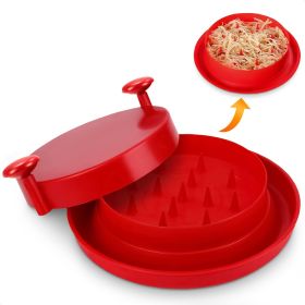 Chicken Shredder Tool Twist Durable Meat Shredder for Easy Shredding Portable Handheld Design with Non Slip Base Includes Cleaning Brush 7.87 in Diame