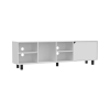 Conquest Tv Stand for TVÂ´s, Four Open Shelves, Five Legs