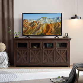 4 Doors Cabinet Farmhouse Buffet Sideboard Cabinet Bar cabinet Farmhouse TV Stand Barn Design Four cabinet Buffet Table Coffee Bar Wine Bar Storage Ca