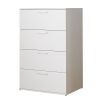 Oliver Farmhouse Four-Drawer Jumbo Chest in White