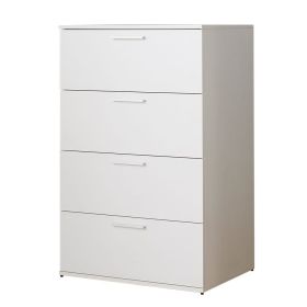 Oliver Farmhouse Four-Drawer Jumbo Chest in White