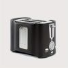 2 Slice Toaster, Quick & Even Results Every Time, Wide Slots Fit Any Size Bread Drop-Down Crumb Tray for Easy Clean Up, Stainless Steel