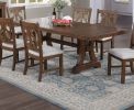 Formal Oak Color Dining Room Wooden 1pc Rectangle Dining Table w Leaf Elegant Design Furniture