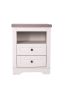 Farmhouse Nightstand , End Table, Side Table with 2 Drawers Storage Cabinet for Bedroom, Living Room, Farmhouse Design, Wood Rustic, Antique White
