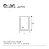 20"x28" LED Bathroom Mirror, Front-Lit and Back-Lit, 3 Color Tem Adjustable, Brightness Memory, Anti-fog LED Vanity Mirror[Unable to ship on weekends]
