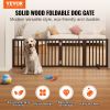 VEVOR Free Standing Dog Gate, 24" H x 80.3" W Freestanding Pet Gate, 4 Panels Foldable Dog Gate for Wide and Narrow Passageways