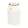 Portable Mini Humidifier, 220ml,Pink Small Cool Mist Humidifier, USB Personal Desktop Humidifier For Bedroom Travel Office Home