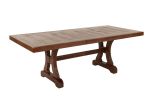 Formal Oak Color Dining Room Wooden 1pc Rectangle Dining Table w Leaf Elegant Design Furniture