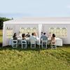 1 Set of 10'x30' Party Tent Canopy for Outdoor Weddings, Heavy-Duty Waterproof Event Shelter with Removable Sidewalls, Ideal for Parties, Booths