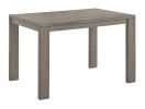 7pc Dining Set Contemporary Farmhouse Style Counter Height 18" Expandable Leaf Table Gray Finish Upholstered Chairs Wooden Solid Wood Dining Room Kitc