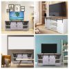 TV Stand Sliding Barn Door Modern&Farmhouse Wood Entertainment Center; Adjustable Shelves for TVs Up to 65"; Storage Cabinet Table Living Room ; Distr