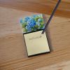 NEW Hydrangeas in Watercolor Sticky Note Holder Refillable Dispenser Self-Sticky Note Pads, Memo Pads Blank Desk Accessories