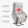 Recliner Chair for Adults, Massage Fabric Small Recliner Home Theater Seating with Lumbar Support