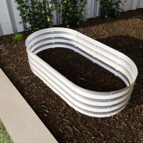 4x2x1ft Raised Garden Bed Kit, Galvanized Planter Raised Garden Beds For Outdoor For Vegetables,Flowers &Herbs, Heavy Duty, Rust-Resistant, Easy Assem