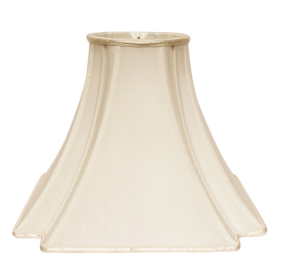 Slant V-Corner Square Softback Lampshade With Washer Fitter, Egg