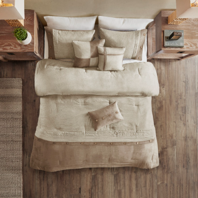 7 Piece Faux Suede Comforter Set 7 Piece Faux Suede Comforter Set