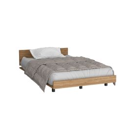 Ethereal Twin Bed Base, Headboard (Color: Pine)