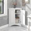 Corner Cabinet Storage Cabinet with Door for Bathroom Bedroom Kitchen