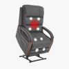 Power Lift Recliner Chair for Elderly, Recliner chair with Massage & Heat, Electric Leather Lift Recliner Chair for Living Room with Side Pocket