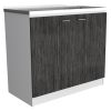 Salento Utility Sink With Cabinet, Double Door Cabinet