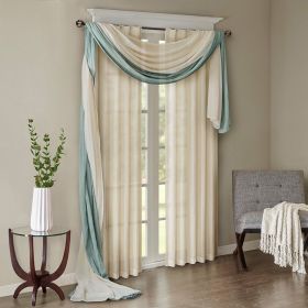 Solid Crushed Scarf Sheer (Color: as Pic)