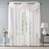 Diamond Sheer Embroidered Window Scarf