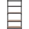 VEVOR Storage Shelving Unit, 5-Tier Adjustable, 2000 lbs Capacity, Heavy Duty Garage Shelves Metal Organizer Utility Rack, Black
