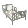 Stylish Wooden Toddler Bed - Durable Construction, Guardrails for Safety, Easy Assembly, Perfect for Kids' Bedroom Furniture