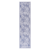 LOOM & LUXE 2'6''x10' Blue Runner, Washable Rug, Low-Pile, Non-Slip, Non-Shedding, Foldable, Kid & Pet Friendly - Area Rugs for living room, bedroom