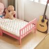 Stylish Wooden Toddler Bed - Durable Construction, Guardrails for Safety, Easy Assembly, Perfect for Kids' Bedroom Furniture