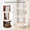 Full-length mirror solid wood + rubber wood + glass, 65.7*17.7in(mirror width:13.7in) Large mirror for viewing the whole body