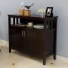 Kitchen storage sideboard and buffet server cabinet-White