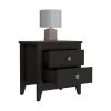 Oasis Nightstand, Two Drawers, Four Legs, Superior Top