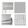 Basketweave Room Darkening Cordless Roman Shade