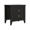 Oasis Nightstand, Two Drawers, Four Legs, Superior Top