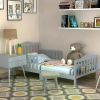 Stylish Wooden Toddler Bed - Durable Construction, Guardrails for Safety, Easy Assembly, Perfect for Kids' Bedroom Furniture